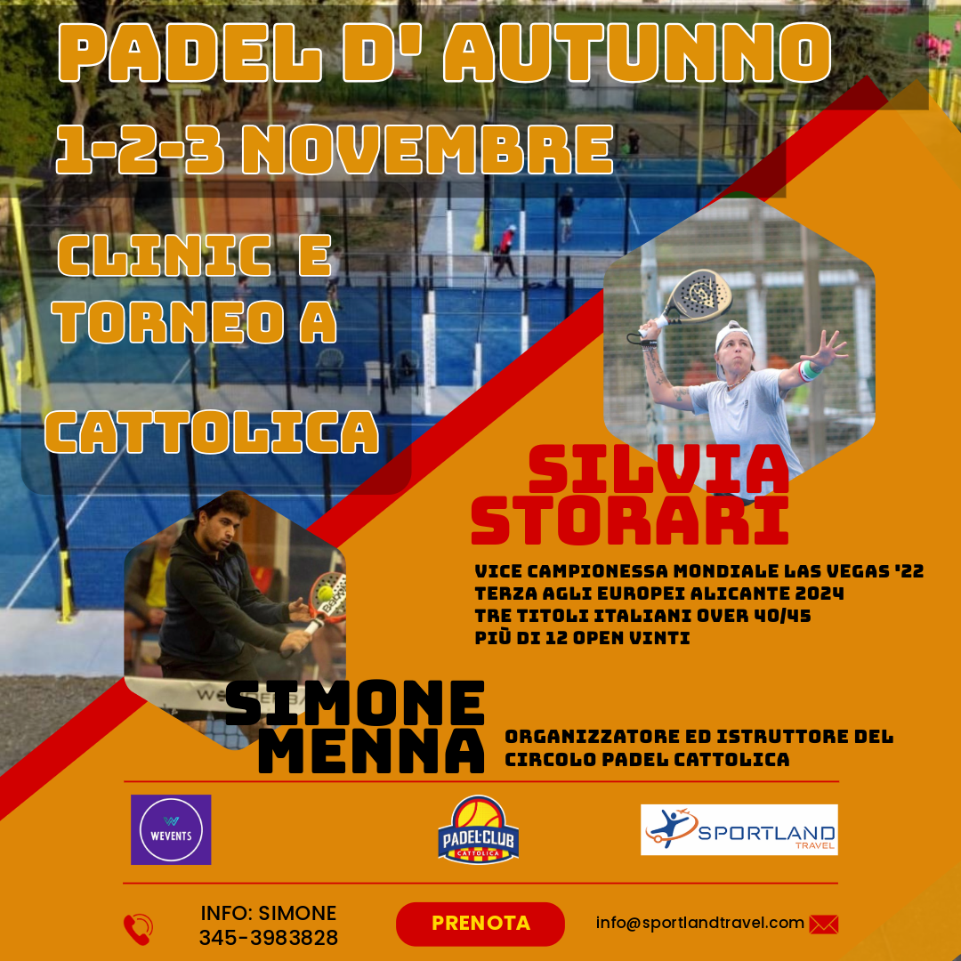 evento padel novembre 2024