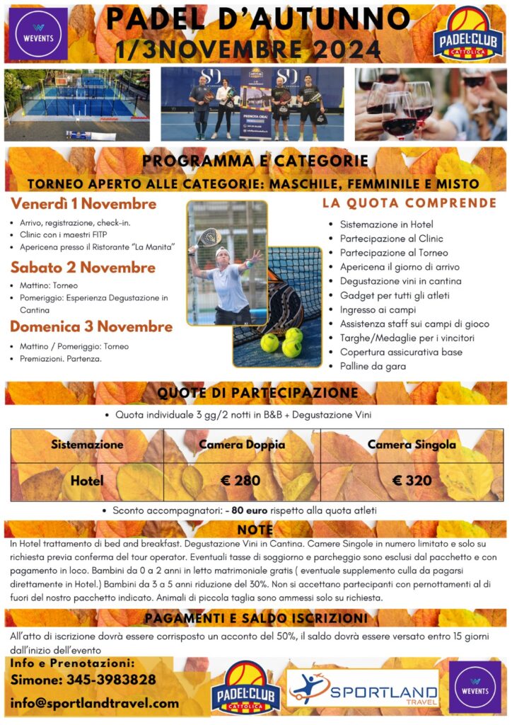 padel cattolica 2024 autunno